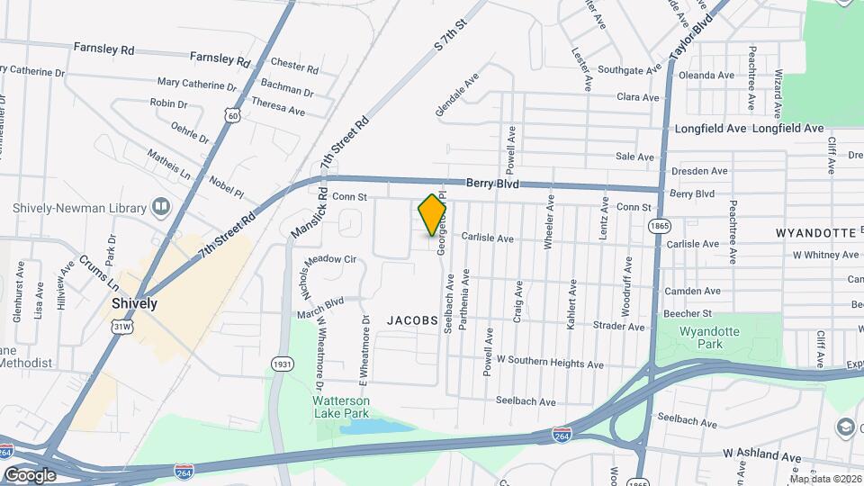 1703 Lafayette Dr, Unit #1 Map and Location Details