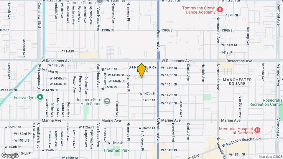 1904 W 145th St Map and Location Details