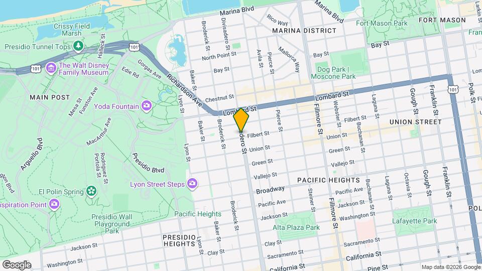 3001 Divisadero St Map and Location Details
