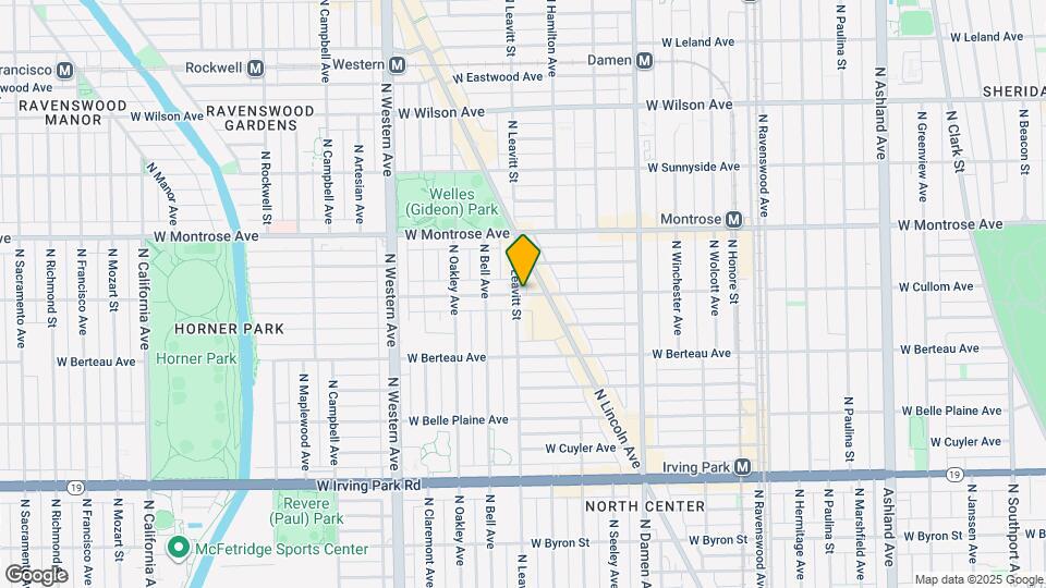 2150 W Cullom Ave, Unit 1W Map and Location Details