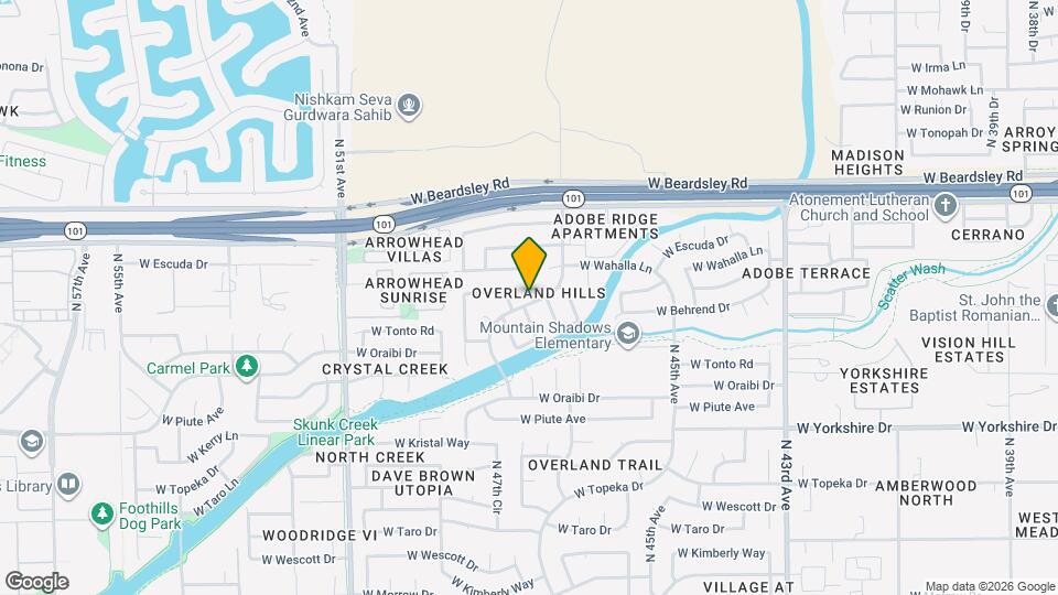 4710 W Havasupai Dr Map and Location Details