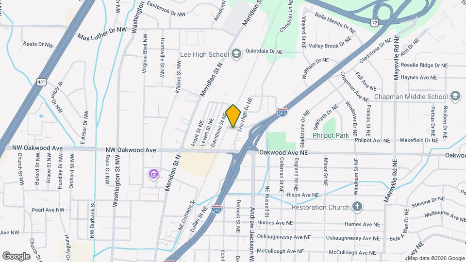 2017 Lee High Dr NE Map and Location Details