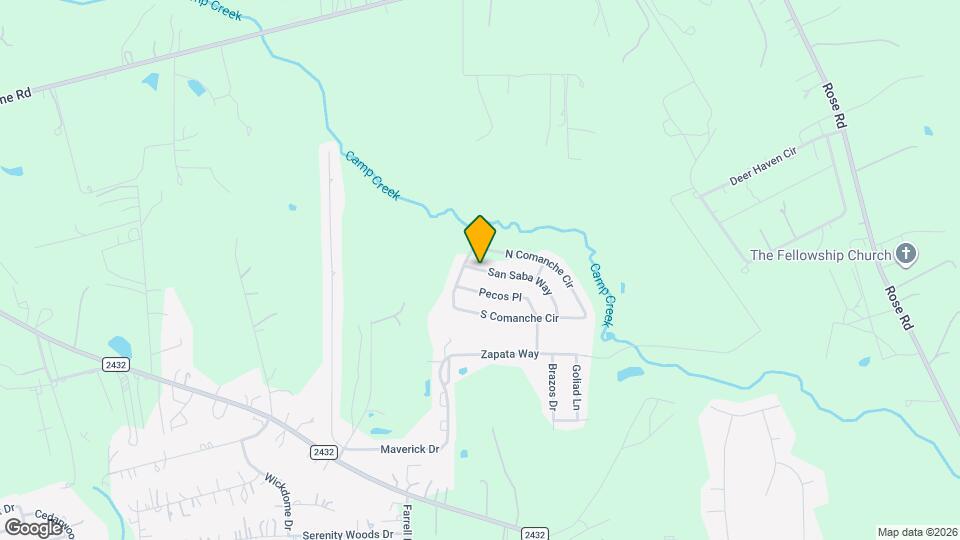 9007 San Saba Way Map and Location Details