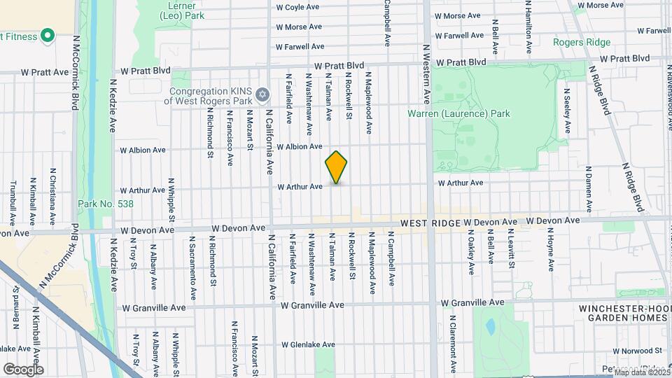 2623 W Arthur Ave Map and Location Details