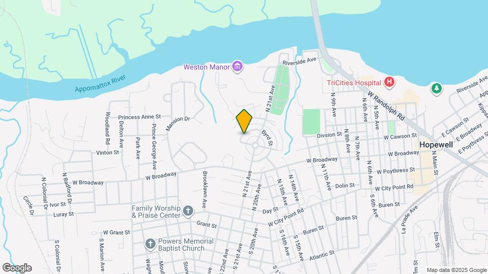 333 Byrd St Map and Location Details