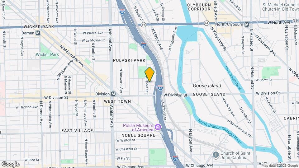 1239 N Noble St Map and Location Details