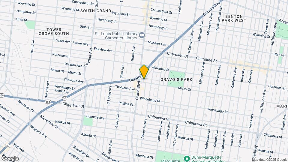 3523 Miami St Map and Location Details