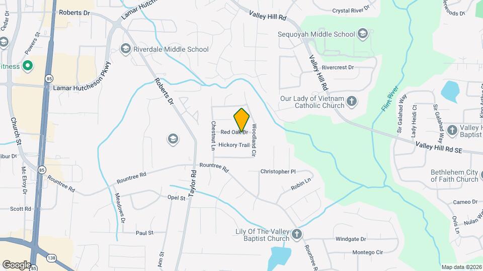 206 Red Oak Dr Map and Location Details