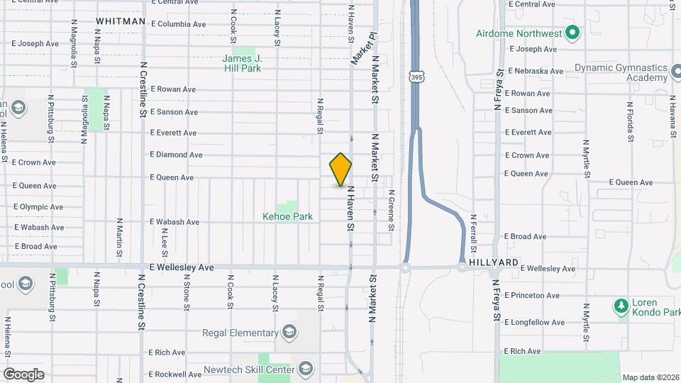 2927 E Olympic Ave Map and Location Details
