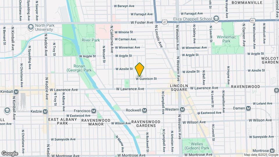 2622 W Gunnison St Map and Location Details