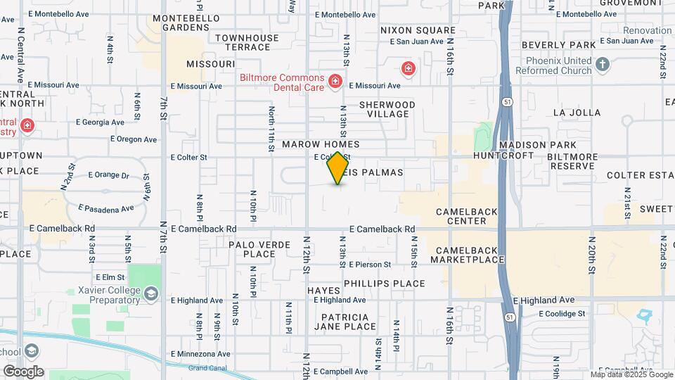 1241 E Medlock Dr, Unit 210 Map and Location Details