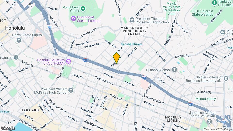 1426 Kewalo St Mapa y Detalles de la Ubicación