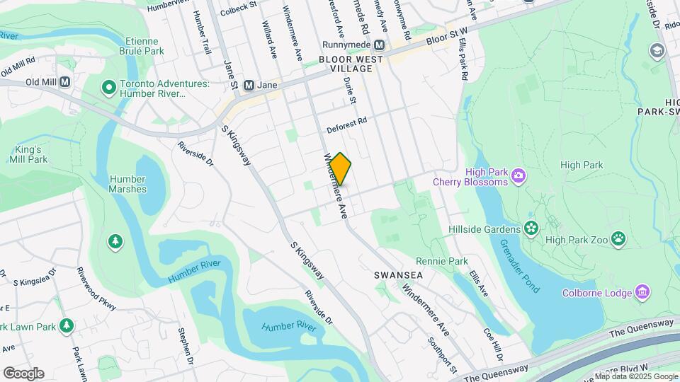 243 Windermere Ave Map and Location Details