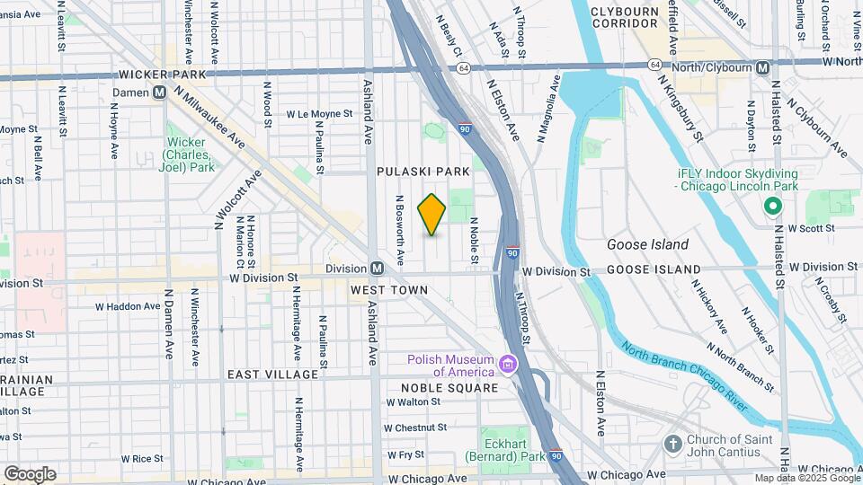 1235 N Greenview Ave Map and Location Details