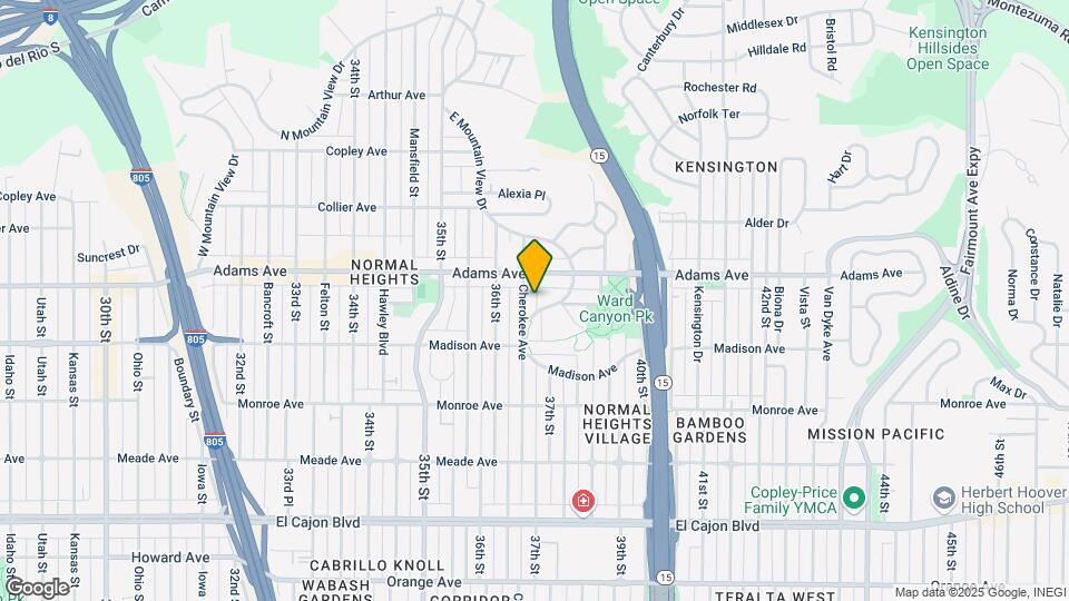 4665 Cherokee Ave Map and Location Details