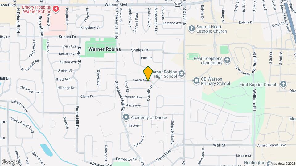 1305 Laura Ave Map and Location Details