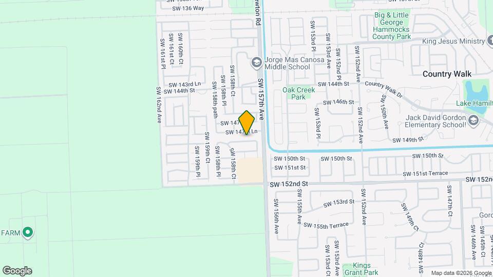 15761 SW 148th Terrace Map and Location Details