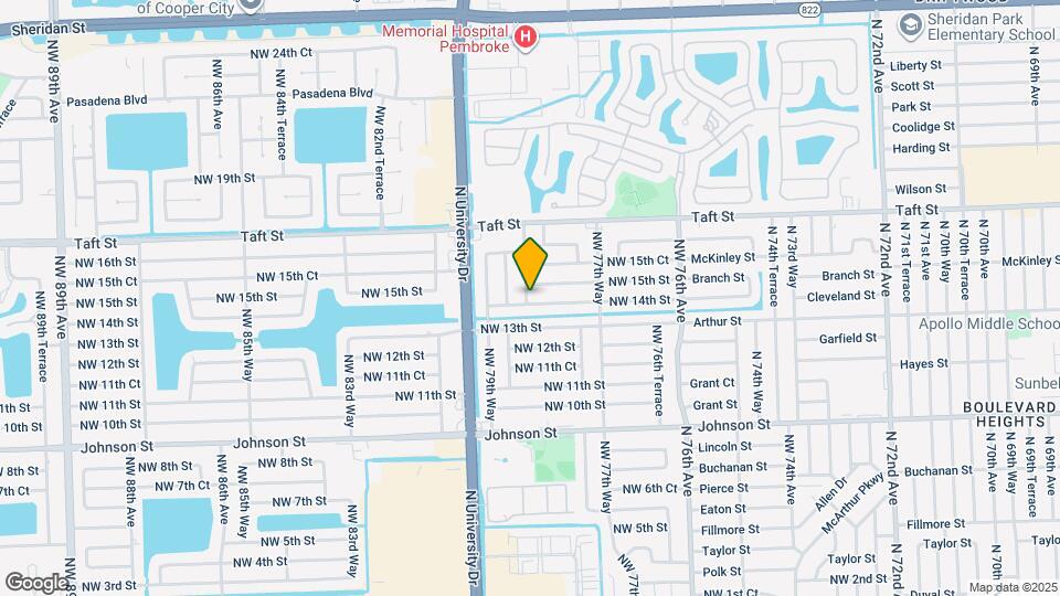 7891 NW 14th St Map and Location Details