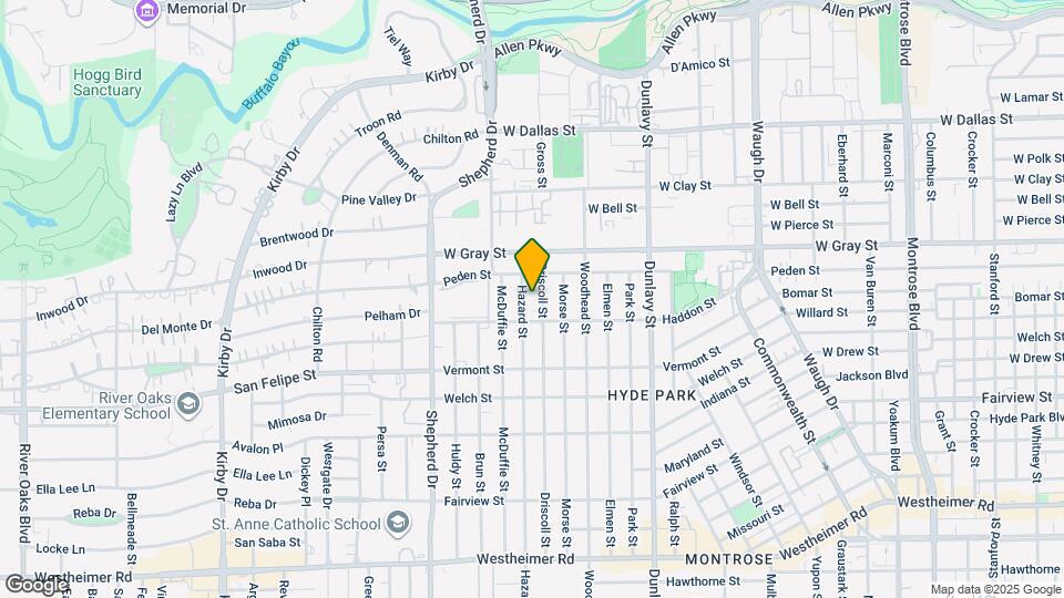 1604 Driscoll St Map and Location Details