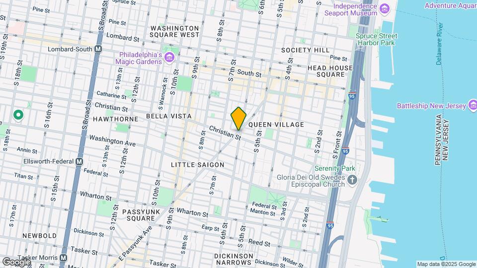 601 Christian St Mapa y Detalles de la Ubicación