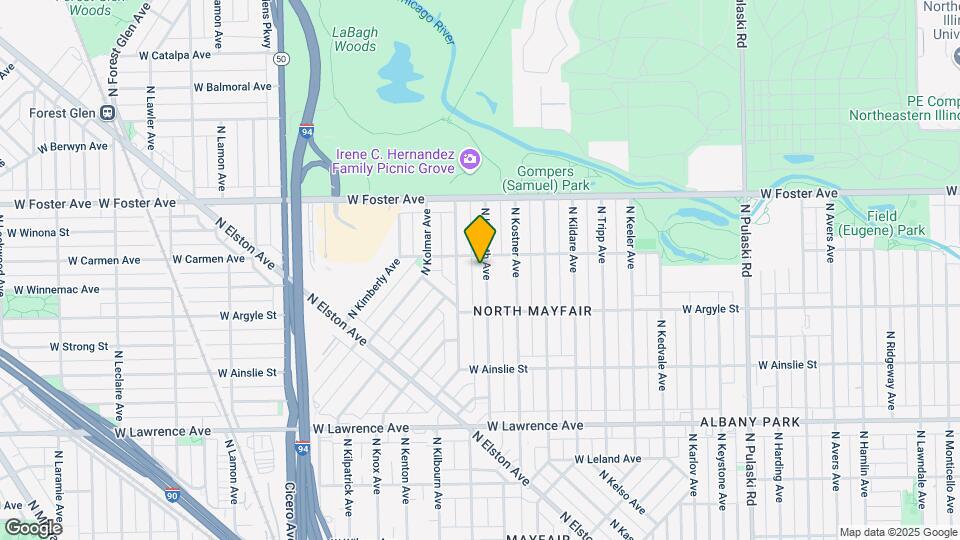 5044 N Kenneth Ave Map and Location Details