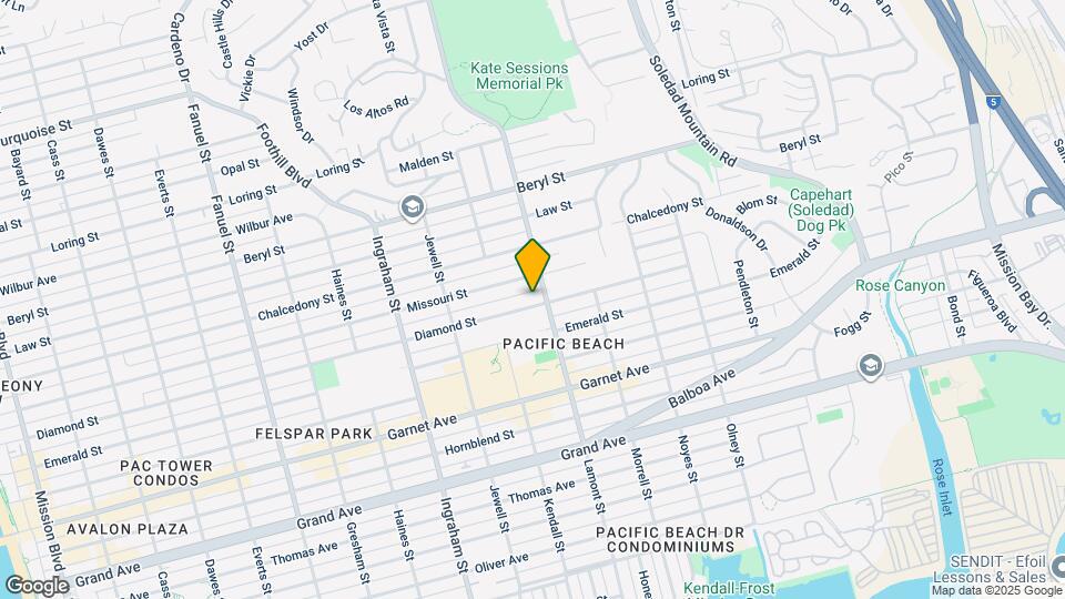 1860 Diamond St, Unit 1860 Map and Location Details