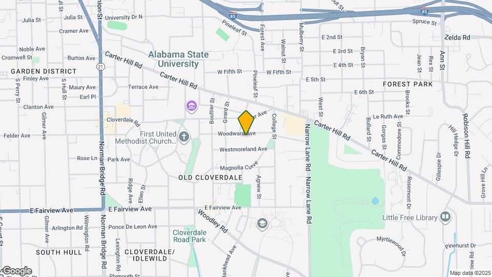 1318 Woodward Ave Map and Location Details