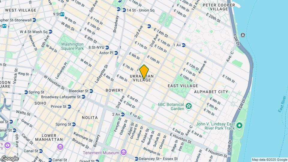325-329 E 6th St Mapa y Detalles de la Ubicación