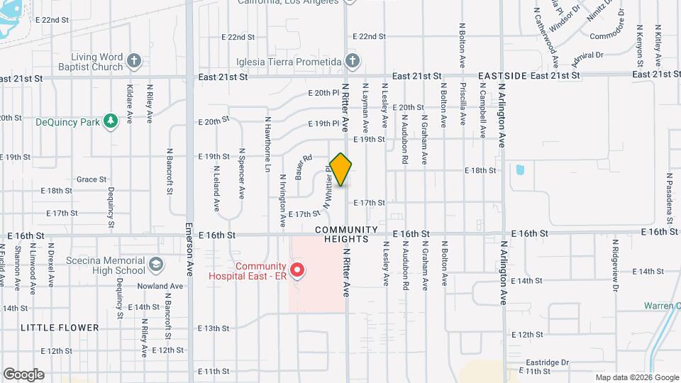 1738 N Ritter Ave Map and Location Details