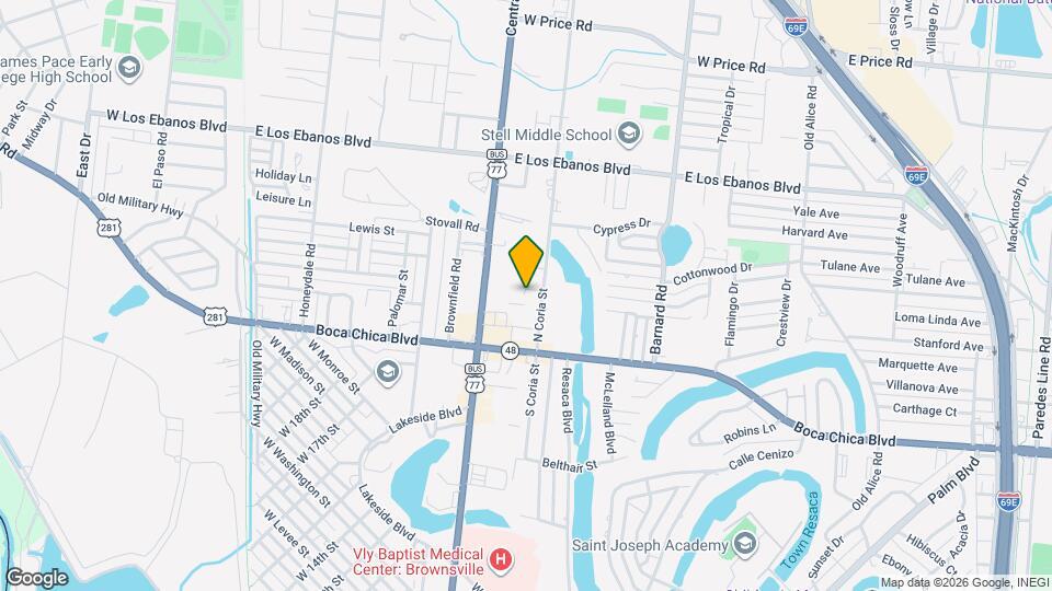 43A N Coria St Mapa y Detalles de la Ubicación