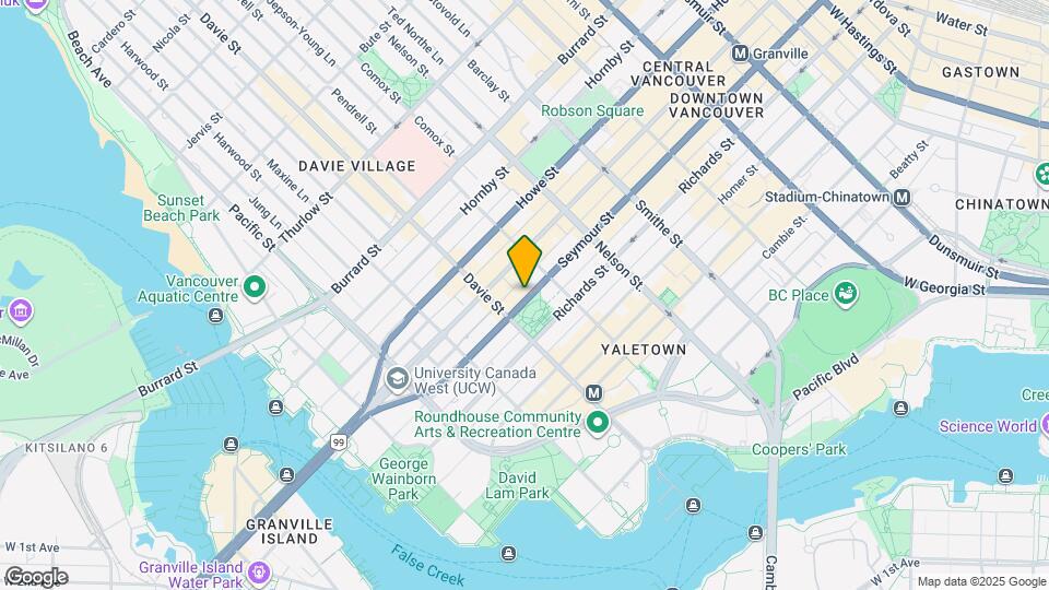 1155 Seymour St Map and Location Details