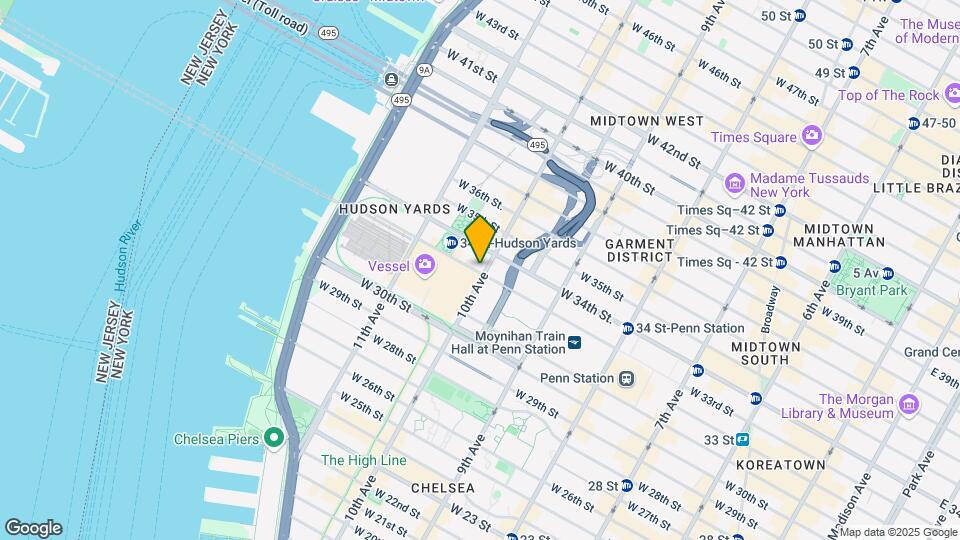 501 W 33rd St Map and Location Details