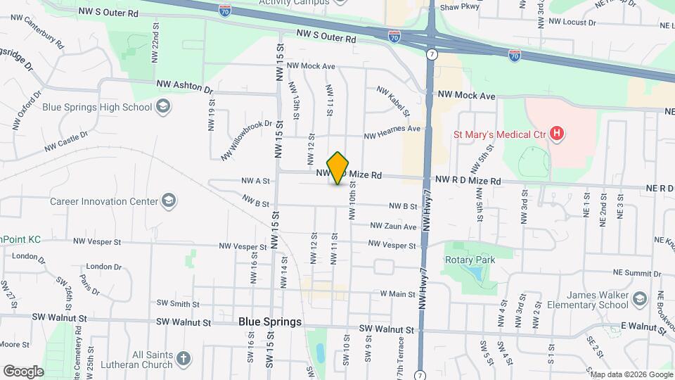 1008 NW A St Map and Location Details