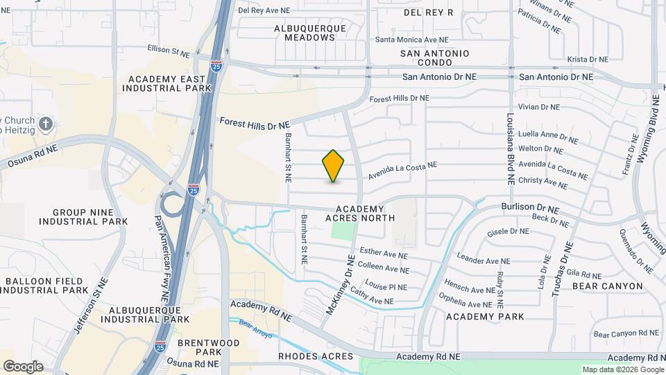 6325 Christy Ave NE Map and Location Details