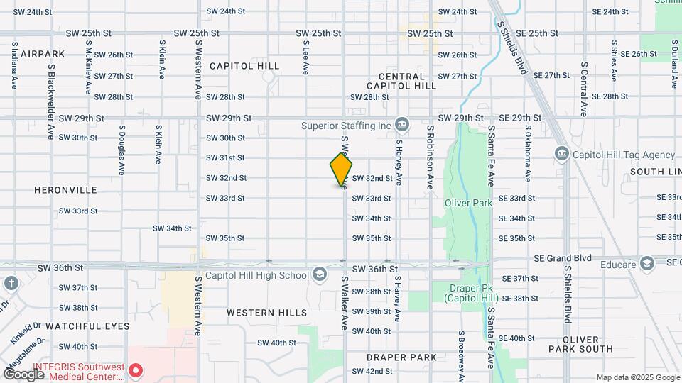 3333 S Walker Ave Mapa y Detalles de la Ubicación