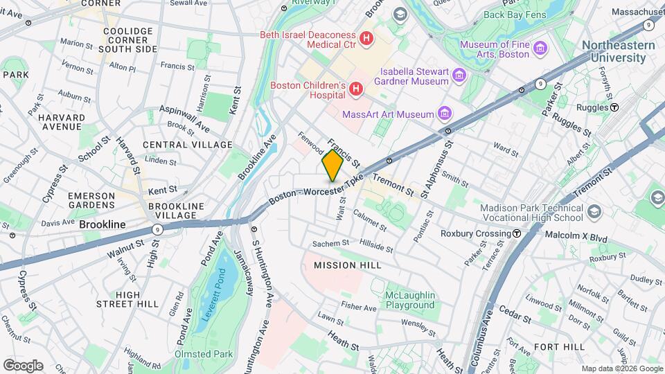 777 Huntington Ave Mapa y Detalles de la Ubicación