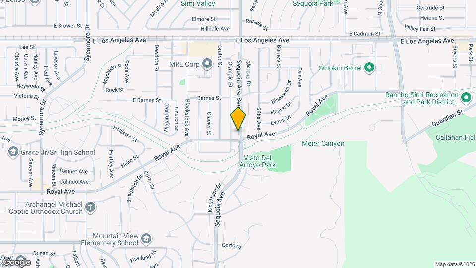 1421 Sequoia Ave Map and Location Details