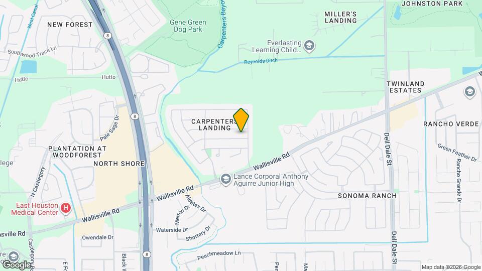 15835 Marble Bluff Lane Map and Location Details