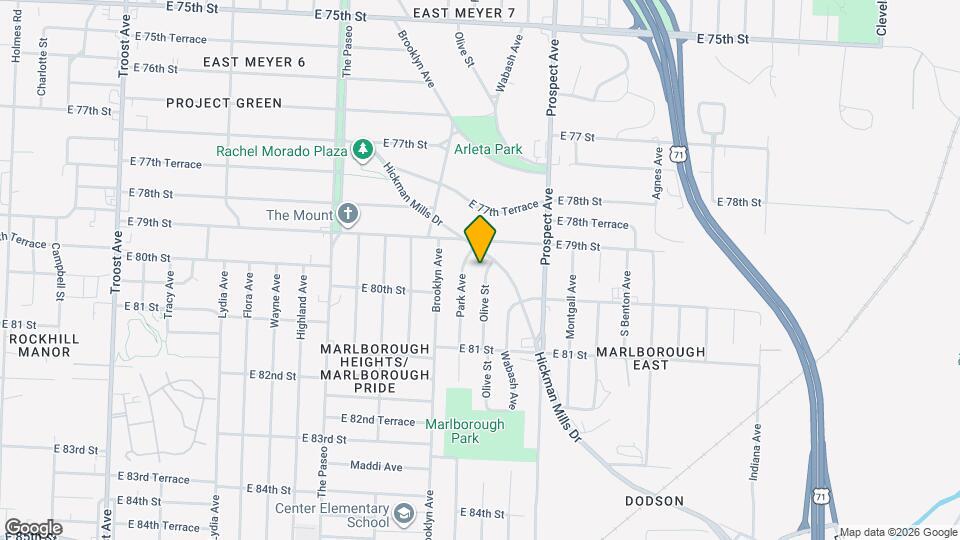7924 Olive St Mapa y Detalles de la Ubicación