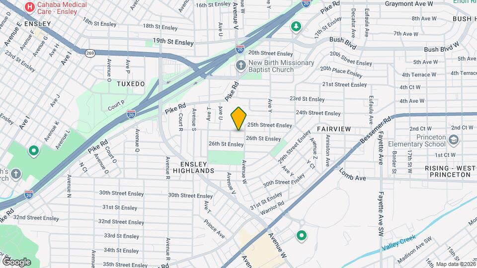 2213 25th Street Ensley Map and Location Details
