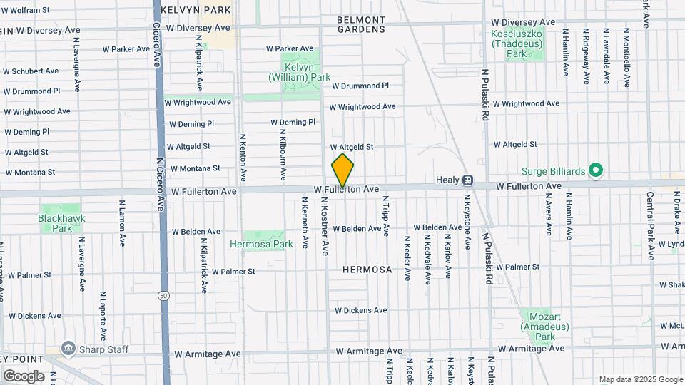 4335 W Fullerton Ave Map and Location Details