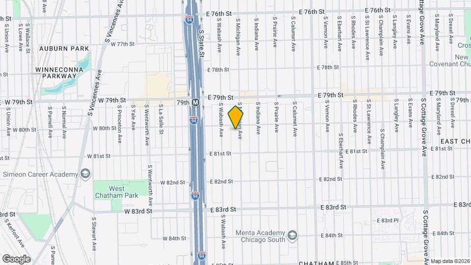 8010 S Michigan Ave Map and Location Details