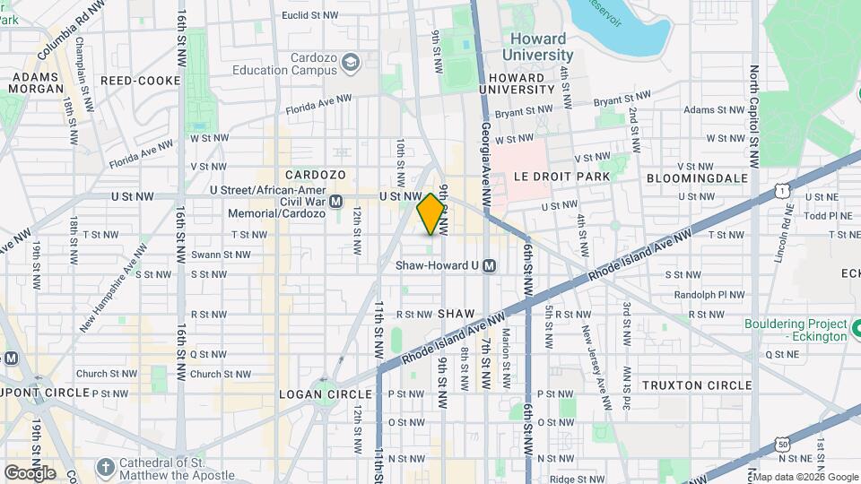 910 T St NW Mapa y Detalles de la Ubicación