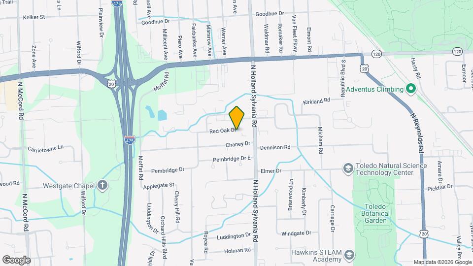 5945 Red Oak Dr Mapa y Detalles de la Ubicación