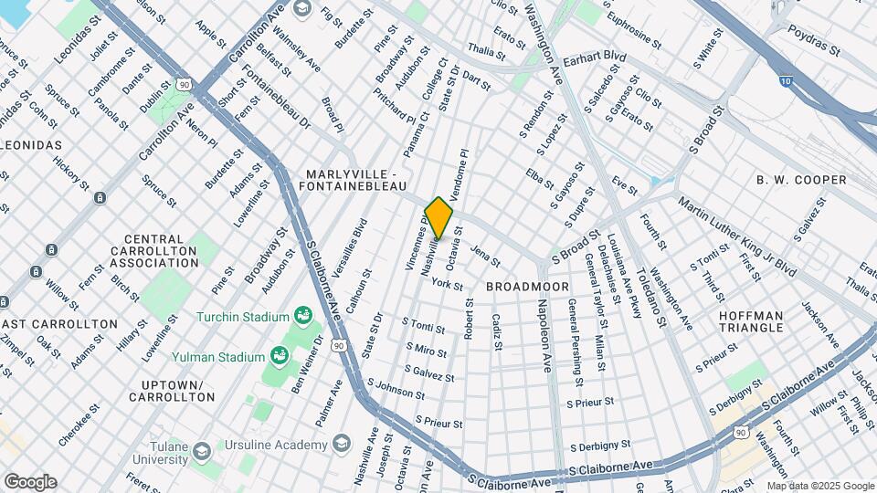 3721 Nashville Ave Map and Location Details