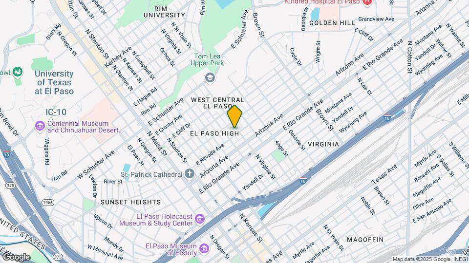 1201 N Virginia St Map and Location Details