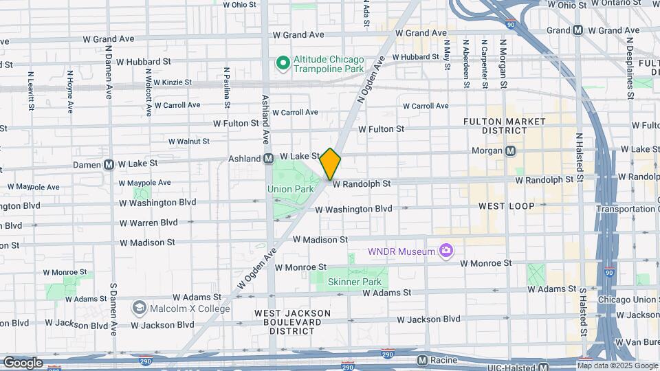 1429 W Randolph St Map and Location Details