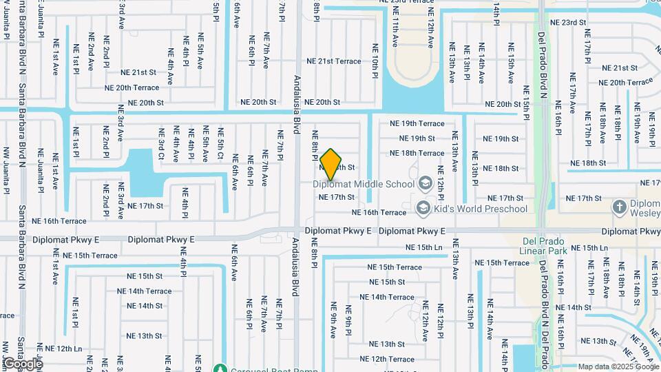 900 NE 17th Terrace Map and Location Details