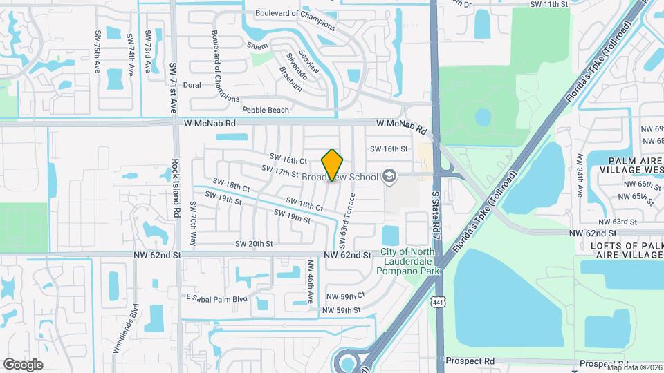 1720 SW 64th Terrace Map and Location Details