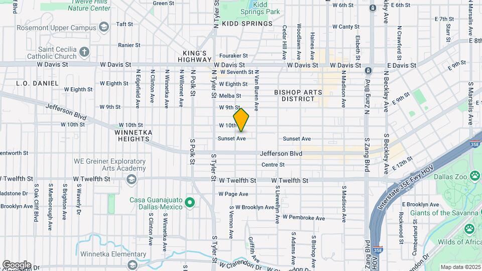729-731 Sunset Ave Mapa y Detalles de la Ubicación